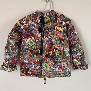 Burton Marvel Jacket 3T Kids Snow Coat Ski Hooded Superhero Print Toddler